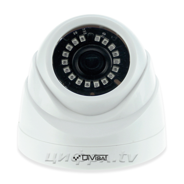 DVC-D89 3.6 (1Mpix; ИК до 20м) купольная внутренняя камера системы видеонаблюдения DiviSat