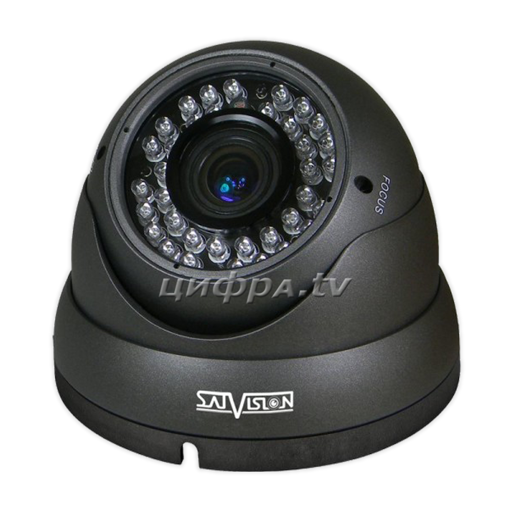 SVC-D392V v.2.0 2.8-12 (2Mpix; ИК до 30м) антивандальная купольная камера системы видеонаблюдения Satvision