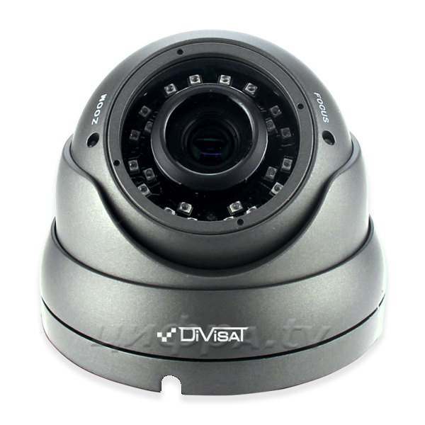 DVC-D39V 2.8-12 (1Mpix; ИК до 30м) антивандальная купольная камера системы видеонаблюдения DiviSat