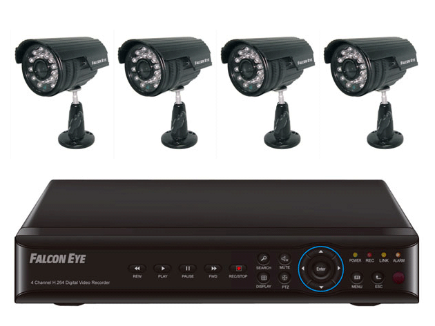 Комплект видеонаблюдения 4-х канальный FE-004H-KIT-NLE