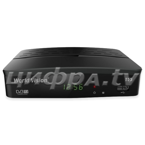 Приемник (ресивер) цифровой эфирный (приставка) DVB-T2 World Vision T55