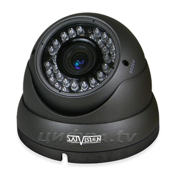 SVC-D391V 2.8-12 (1,3Mpix; ИК до 30м) антивандальная купольная камера системы видеонаблюдения Satvision