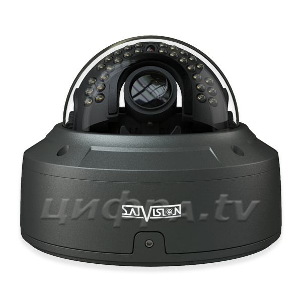 SVI-D352VM-SD-PRO 2.8-12 моториз. с POE SD (5.1 Mpix, ИК до 30м) купольная IP камера с моторизованным вариофокальным объективом системы видеонаблюдения Satvision