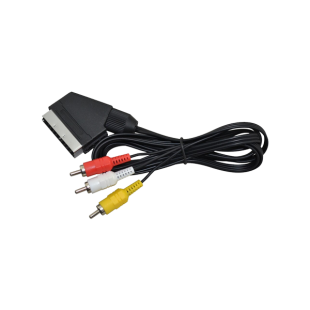 Шнур SCART-3RCA 1,5м с переключателем