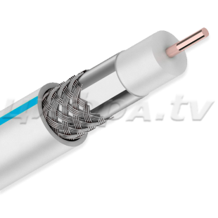 Кабель коаксиальный RG-6SAT-Optima standard CADENA белый