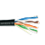 Кабель информационный UTP4-CAT5e (24 AWG) PL, медный, внешний, черный, 305м