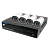 Комплект видеонаблюдения 4-х канальный IP KENO 0404/С (Дача)