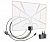 Антенна комнатная с усилителем CADENA BAS-5159-DX