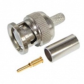 Разъем штекер BNC RG-58 обжим (01-001A) REXANT