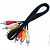 Шнур 3RCA-Jack3,5 1м, NoName