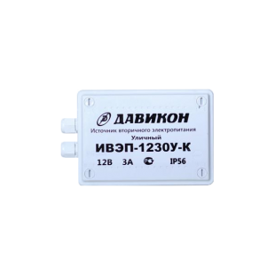 Блок питания уличный Давикон  ИВЭП-1230УК (3А, 12V)