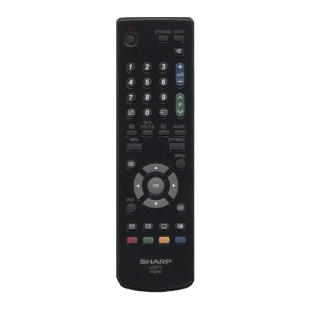 Пульт ДУ Sharp RRMCGA574WJSA ic 10240 (LCDTV 010150)