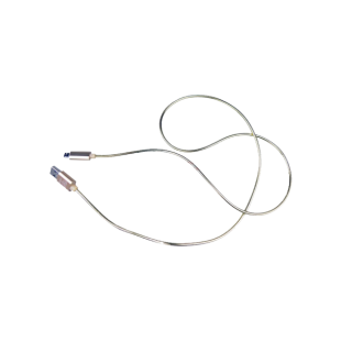 Шнур USB-microUSB 1 м, с подсветкой, золотой, S019