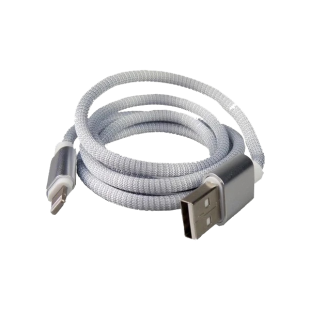 Шнур USB-IPhone S02 Lightning серый, 3 А, 1 м, Smartbuy (iK-512-S02dg)